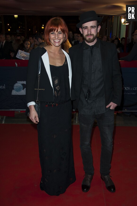 Fauve Hautot et Jules lors des Globes de Cristal 2014