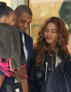 Beyoncé, Jay Z et leur fille Blue Ivy en famille pour une après-midi de shopping à Beverly Hills, le 11 novembre 2014