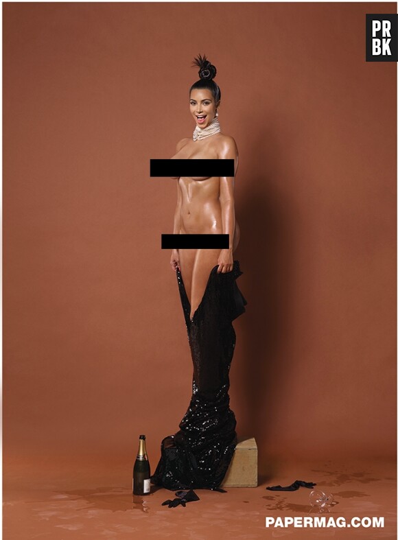 Kim Kardashian complètement nue pour Paper