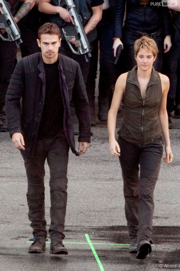 Divergente 2 : Theo James et Shailene Woodley en tournage le 19 décembre 2014