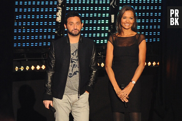 Karine Le Marchand et Cyril Hanouna sur le plateau du Téléthon 2013