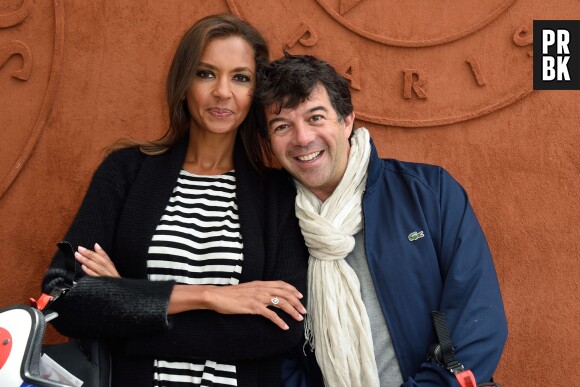 Karine Le Marchand et Stéphane Plaza à Roland Garros le 29 mai 2014