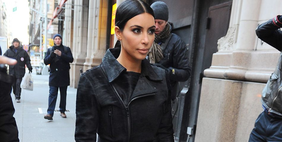  Kim Kardashian sublime dans les rues de New York, le 8 janvier 2015 