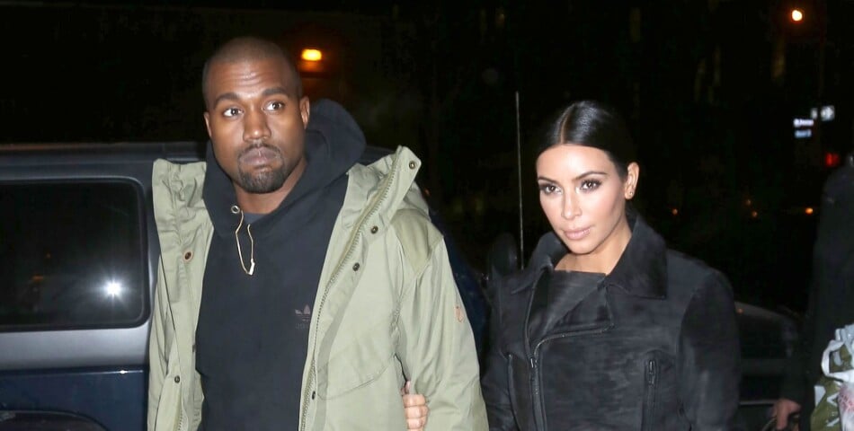  Kim Kardashian et Kanye West en couple dans les rues de NY, le 8 janvier 2015 