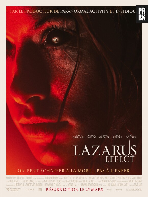 Lazarus Effect sortira le 25 mars 2015 au cinéma