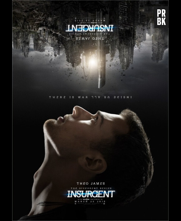 Divergente 2 : Theo James (Quatre) sur une affiche du film