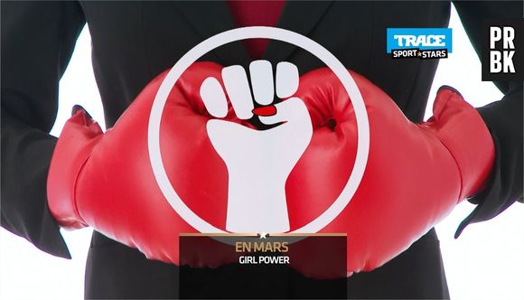 Aymeric Bonnery, animateur sur Trace Sport Stars, aux commandes de l'émission Girl Power en mars 2015