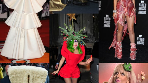 Lady Gaga fête ses 29 ans : viande, sapin... retour sur ses looks les plus extravagants