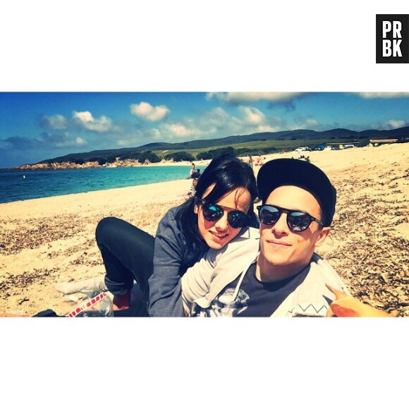 Alizée et Grégoire Lyonnet amoureux à la plage sur Instagram