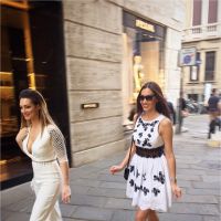 Emilie Nef Naf et Sidonie Biemont sexy et stylées pour une séance shopping à Milan