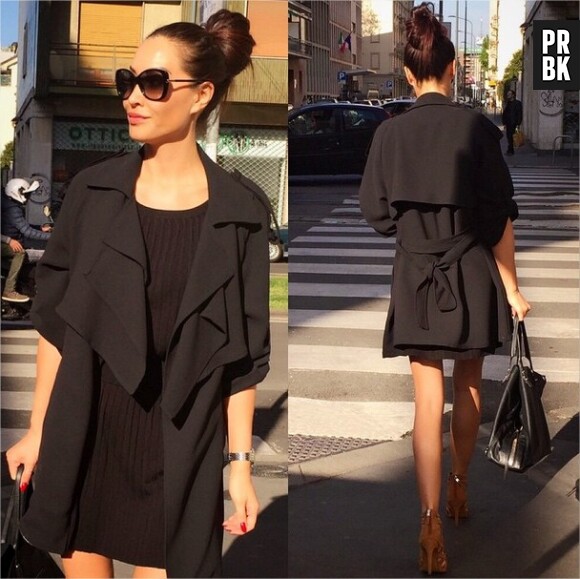 Sidonie Biémont : la petite amie d'Adil Ramil en plein shopping à Milan, avril 2015