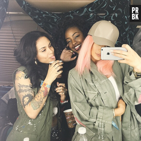Kylie Jenner et ses cheveux roses pour Coachella en photo sur Instagram, le 17 avril 2015