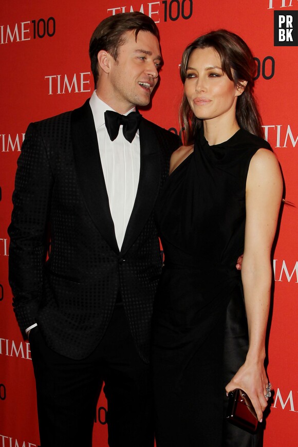Justin Timberlake et Jessica Biel à New-York le 17 décembre 2014
