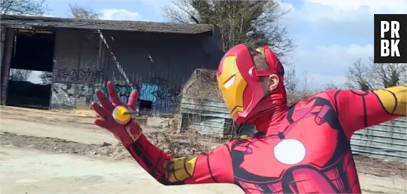 Squeezie en Iron Man dans une version d'Avengers low cost sur Youtube !