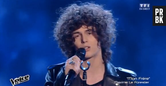 Côme pendant la finale de The Voice 4, le 25 avril 2015 sur TF1