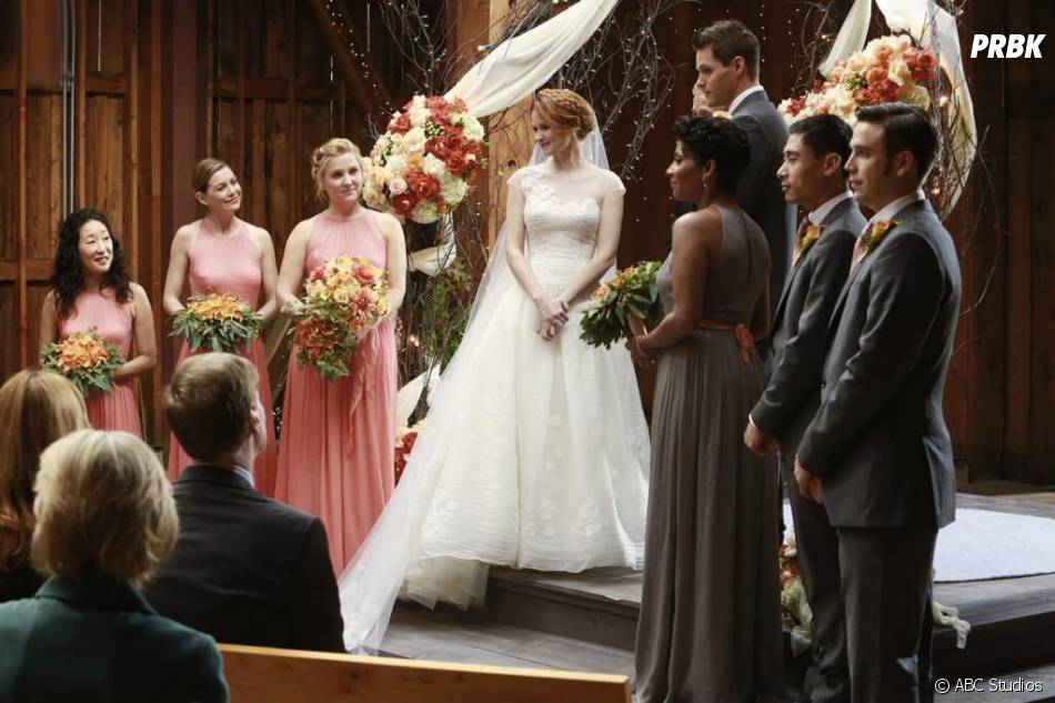 Grey's Anatomy saison 10 April et Matthew lors de leur mariage avorté