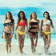 Natasha Poly, Doutzen Kroes, Adriana Lima et Joan Smalls sexy en bikini dans la nouvelle campagne H&amp;M, été 2015