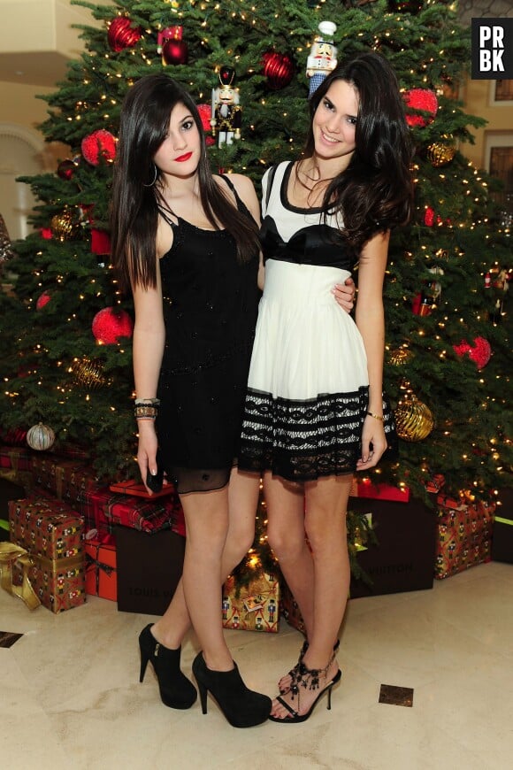 Kylie Jenner et Kendall Jenner en décembre 2009