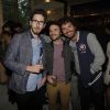 Kemar, Jérôme Niel et Maxime Musqua à la soirée d'ouverture du bar Signature by Grants à Paris, le 26 mai 2015