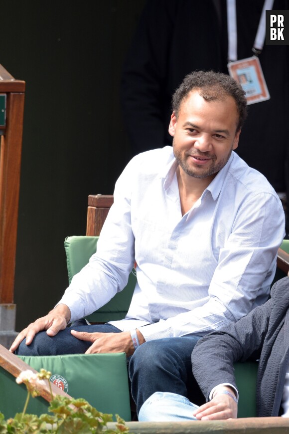 Fabrice Eboué à Roland Garros, le 29 mai 2015