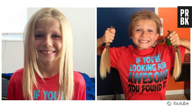 Un garçon de 8 ans se laisse pousser les cheveux pour aider les malades du  cancer - Madmoizelle