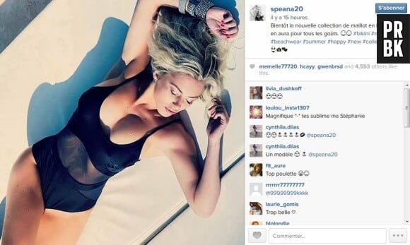 Stéphanie Clerbois sexy en maillot de bain sur Instagram