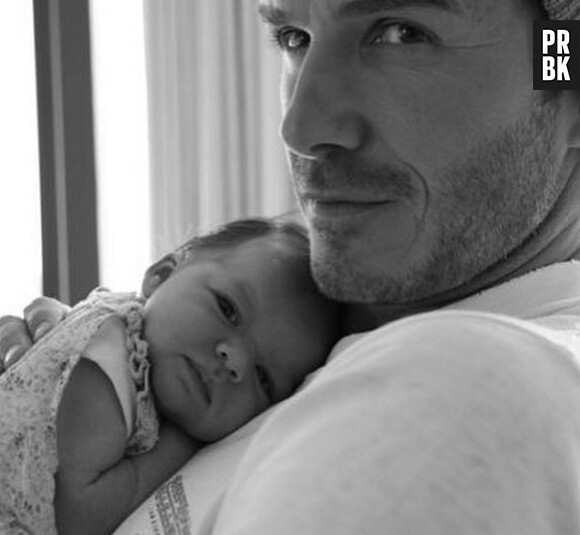 David Beckham et Harper en 2011 : l'ex footballeur ressort une photo vintage pour les 4 ans de sa fille, le 10 juillet 2015 sur Instagram