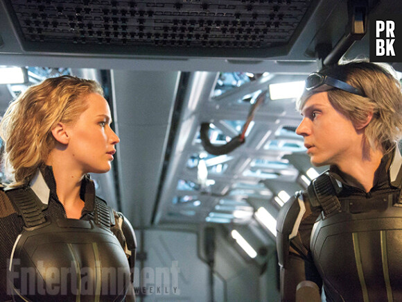 X-Men Apocalypse : Jennifer Lawrence et Evan Peters sur une photo