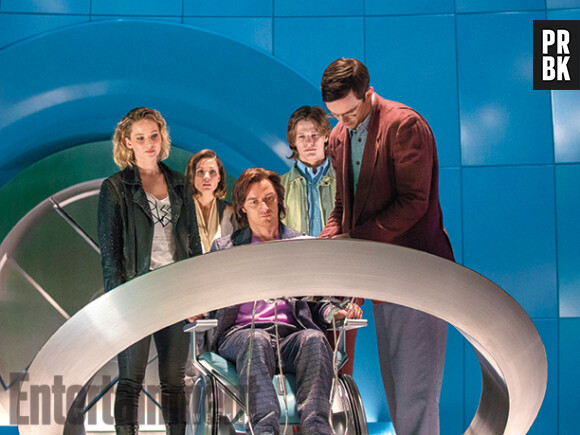 X-Men Apocalypse : Jennifer Lawrence, James McAvoy et Nicholas Hoult sur une photo