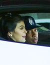 Kylie Jenner et Tyga dans la Ferrari blanche, le 14 août 2015, à Los Angeles