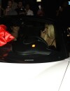  Kylie Jenner dans sa nouvelle Ferrari offerte par Tyga, le 9 ao&ucirc;t 2015 