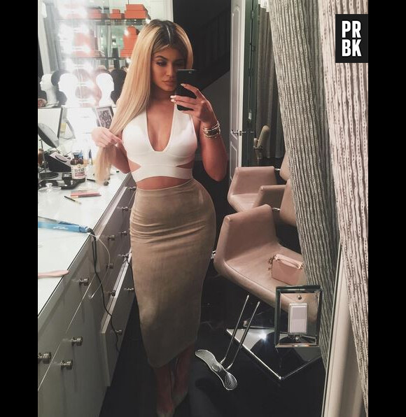 Kylie jenner blonde sur Instagram, le 2 septembre 2015