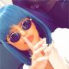Kylie Jenner avec une perruque bleue sur Instagram