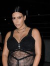 Kim Kardashian enceinte au Givenchy Fashion Show, le 11 septembre 2015