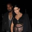 Kanye West et Kim Kardashian arrivent au Givenchy Fashion Show, le 11 septembre 2015