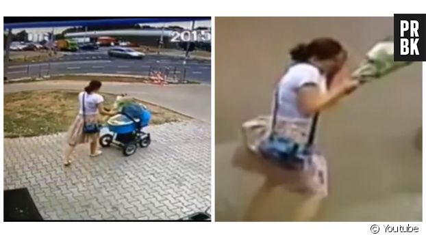 Une polonaise et son enfant échappent de peu à un chauffard