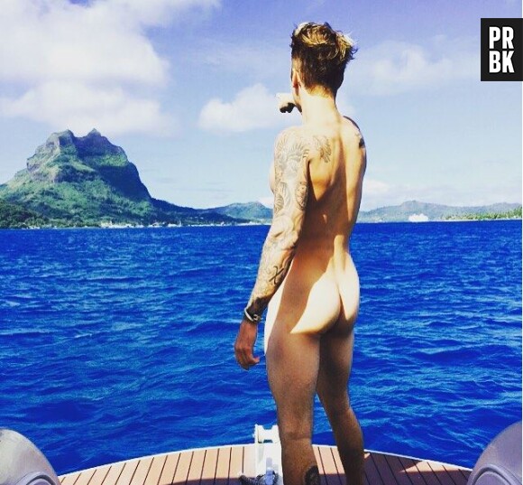 Justin Bieber nu et fesses à l'air sur Instagram, en juillet 2015