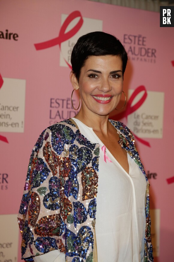 Cristina Cordula lors du lancement d'Octobre Rose à Paris le 28 septembre 2015