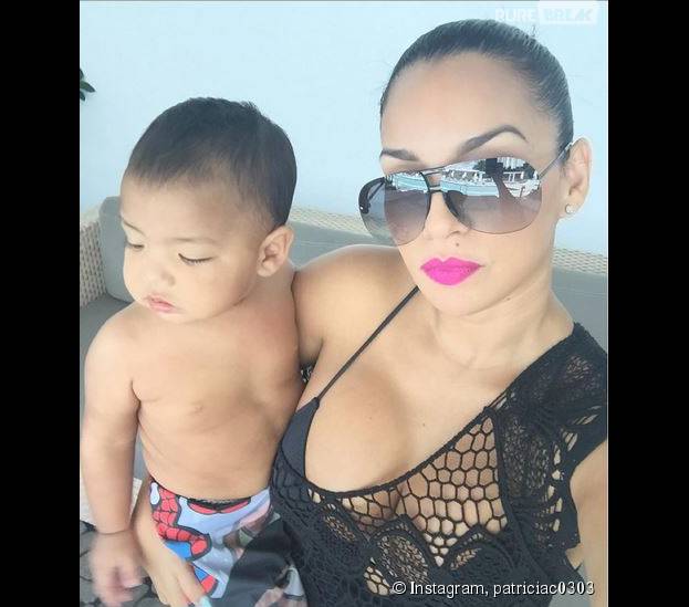 Booba : sa femme Patricia et leur fils Omar sur Instagram, le 5 octobre 2015