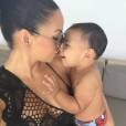 Booba : sa femme Patricia et leur fils Omar sur Instagram, le 5 octobre 2015