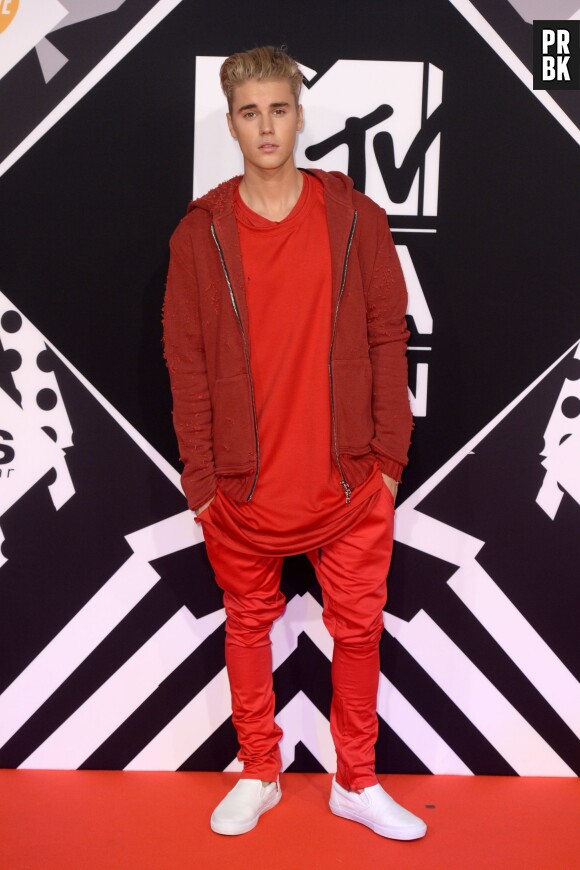 Justin Bieber aux MTV EMA 2015, le 25 octobre, à Milan