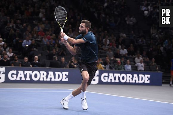 Shy'm venue soutenir son petit ami Benoît Paire au tournoi BNP Paris Masters à Bercy, le 2 novembre 2015