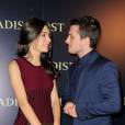  Josh Hutcherson et Claudia Traisac : regard complice à l'avant-première de Paradise Lost, le 21 octobre 2014 à Paris 