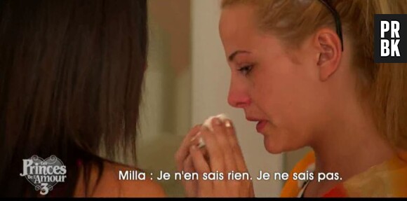 Les Princes de l'amour 3 : Oxanna en larmes à cause de Gilles lors de l'épisode 9 diffusé le 19 novembre 2015, sur W9