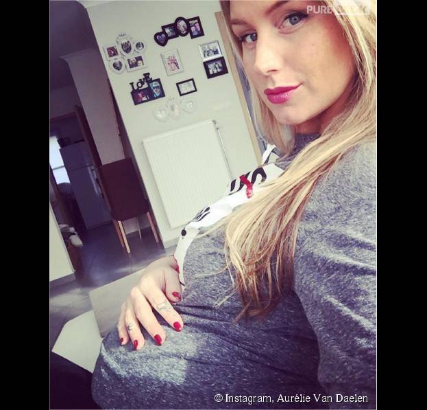 Aur lie Van Daelen enceinte et