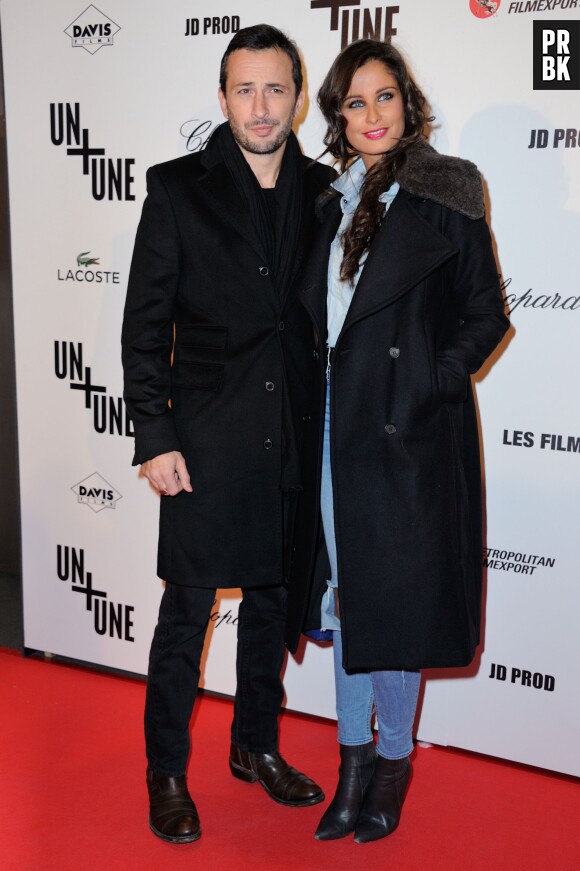 Malika Ménard et son petit-ami Michaeël Cohen à l'avant-première du film Un + Une, le 23 novembre 2015