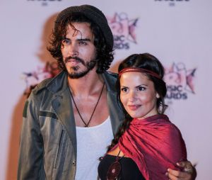 Fréro Delavega : Florian Delavega en couple avec Natalia Doco lors des NRJ Music Awards 2015, à Cannes, le novembre 2015