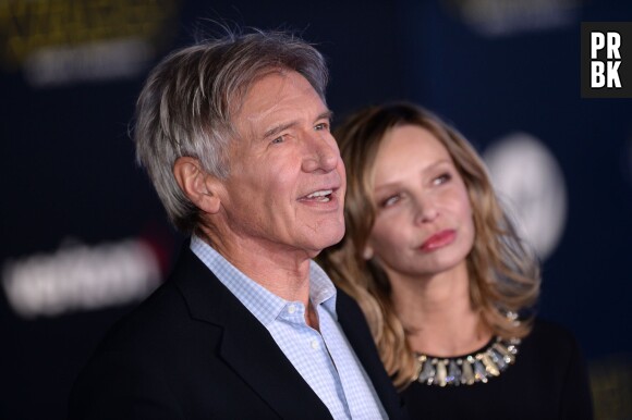 Harrison Ford et Calista Flockhart en couple à l'avant-première de Star Wars 7, le 14 décembre 2015 à Los Angeles