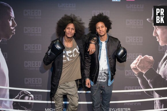 Les Twins à l'avant-première de Creed à Paris ce jeudi 7 janvier 2016