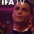 Cristiano Ronaldo fait la moue lorsque Lionel Messi gagne le Ballon d'Or 2015